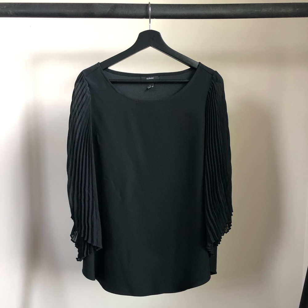 ALFANI PLEATED BLOUSE